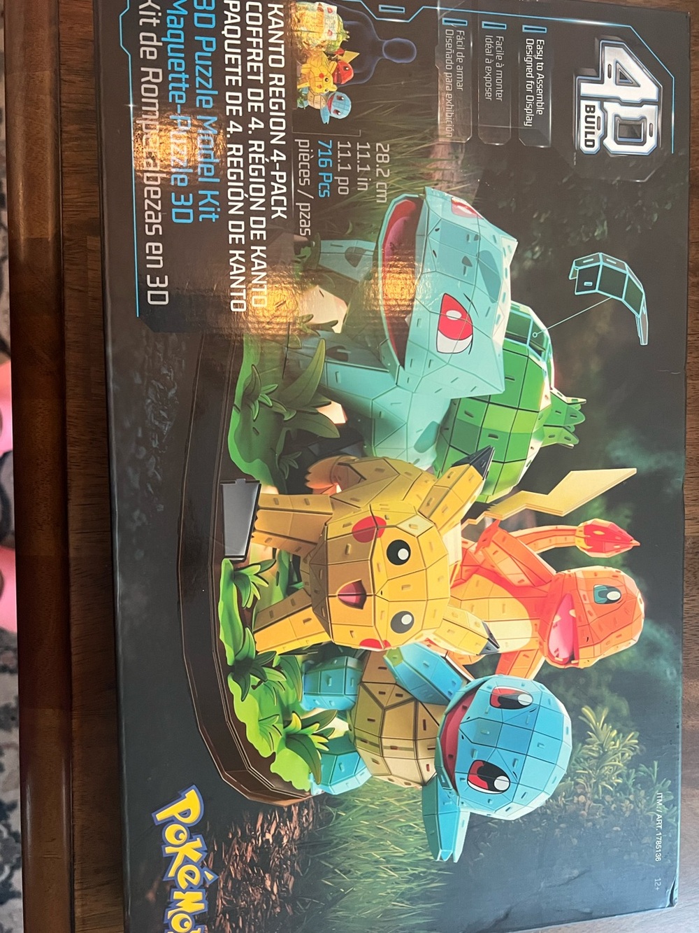 Pokemon 4D Build Kit - Yellow, Green, Orange, Blue